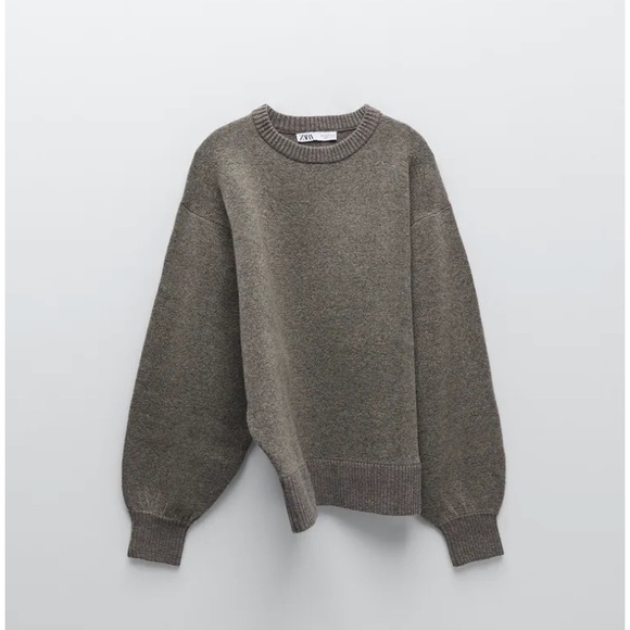 Zara Ballon Sleeve Knit Sweater - Picture 3 of 4